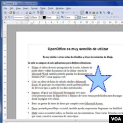 La edición de documentos de texto es muy sencilla, y permite el uso de gráficos que automáticamente encajan con los párrafos.