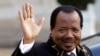 Cameroon's President Paul Biya departing meeting at Elysee Palace, Paris, Jan. 30, 2013.