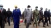 Tsohon shugaban Najeriya Goodluck Jonathan yayin da suka isa birnin Bamako na Mali. 22, Agusta 2020
