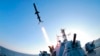A North Korean People’s Army naval unit tests a new type of anti-ship cruise missile in this undated photo released by the Korean Central News Agency in Pyongyang, Feb. 7, 2015.