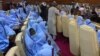 Hotunan yadda aka tarbi daliban makarantar Jangebe a fadar gwamnatin jihar Zamfara a watan Maris.