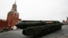 FILE - In this Tuesday, May 9, 2017 file photo, a Russian Topol M intercontinental ballistic missile launcher rolls along Red Square during the Victory Day military parade to celebrate 72 years since the end of WWII and the defeat of Nazi Germany, in Moscow, Russia.
