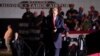 U.S. President Donald Trump concludes a campaign rally in Minden, Nevada, Sept. 12, 2020. 