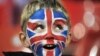 A young Great Britain fan enjoys the atmosphere before the London 2012 Olympic Games men's quarter-final football match between Great Britain and South Korea at the Millennium Stadium in Cardiff, Wales on August 4, 2012. 