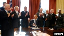 El presidente Barack Obama firmó el 14 de diciembre pasado la Ley Magnitsky que ha pernitido congelar y sancionar economicamente a ciudados rusos. 