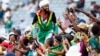 Masu goyon bayan 'yan wasan Bafana-Bafana na Afirka ta Kudu