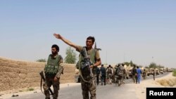 نظامیان افغان صبح امروز به مرکز ولسوالی ناوه داخل شدند