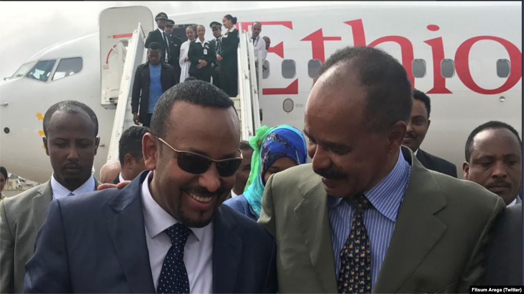 ስነ-ስርዓት ምቕባል ቀ/ሚ ኢትዮጵያ ዶ/ር ኣብይ ኣሕመድን ጉጅለኡን