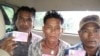 လွတ်မြာက်လာသော မြန်မာရေလုပ်သား သုံးဦး။ ဓါတ်ပုံ- ထိုင်းနိုင်ငံရောက်မြန်မာနိုင်ငံသားများအဖွဲ့(MAT)