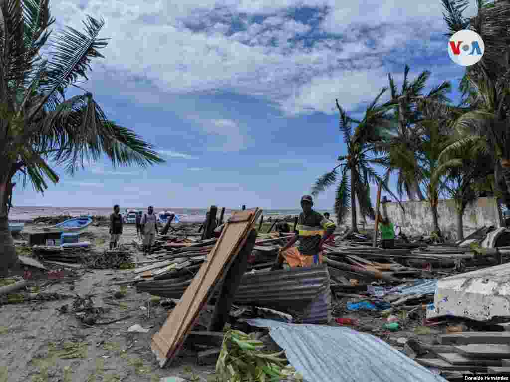 De acuerdo con un informe preliminar del independiente Centro Humboldt, m&#225;s de 5 mil personas, del municipio de Puerto Cabezas, en la Costa Caribe Norte de Nicaragua, han sido afectadas por el paso de Eta. Foto: Donaldo Hern&#225;ndez/VOA.