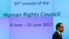 U.N. High Commissioner for Human Rights Zeid Ra'ad Al Hussein attends the Human Rights Council in Geneva, Switzerland, June 6, 2017. 