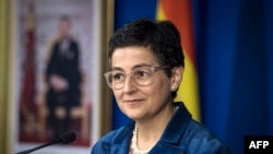 La canciller española se sometió a un severo cuestionamiento de legisladores opositores sobre la política hacia Venezuela. Foto de archivo del 24 de enero de 2020.