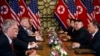 FILE - President Donald Trump speaks during a meeting with North Korean leader Kim Jong Un, in Hanoi, Vietnam, Feb. 28, 2019. 