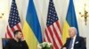 US President Joe Biden (R) and Ukraine’s President Volodymyr Zelensky (L) hold a bilateral meeting at the Intercontinental Hotel in Paris, on June 7, 2024.