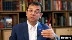 Ekrem Imamoglu, ousted Istanbul Mayor from the main opposition Republican People's Party (CHP), speaks during an interview with Reuters in Istanbul, Turkey, May 9, 2019.