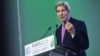 U.S. Secretary of State John Kerry delivers a speech during the COP 21 United Nations conference on climate change in Le Bourget, on the outskirts of Paris, France, Dec. 9, 2015. 