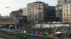A migrant squatter camp near the Stalingrad metro in northeastern Paris. A record 100,000 people sought asylum in Paris in 2017.