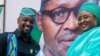 Aisha Buhari, (dama) da Adam A Zango, (hagu) a shekarar 2018 (Hoto: Instagram, aishambuhari)