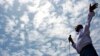 FILE - Merera Gudina addresses supporters at a rally in the Oromia region of Ethiopia, May 15, 2010. 