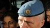 UN-appointed Norwegian Major General Robert Mood talks to the media after his arrival at Damascus airport, April 29, 2012.