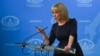 FILE - Russian Foreign Ministry spokeswoman Maria Zakharova speaks to the media in Moscow, March 29, 2018.