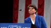 FILE - Democratic congressional candidate Amy McGrath thanks her supporters after conceding in 2018 congressional elections, in Richmond, Kentucky, Nov. 6, 2018.