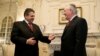 Ngoại trưởng Rex Tillerson (phải) tiếp Ngoại trưởng Đức Sigmar Gabriel tại Bộ Ngoại giao ở Washington, ngày 2/2/2017. 