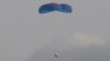 USA, Texas, The capsule carrying billionaire businessman Jeff Bezos and three crew members returns 