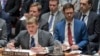 British Deputy Ambassador to the United Nations Jonathan Allen speaks during a Security Council meeting on the situation between Britain and Russia, March 14, 2018, at U.N. headquarters.