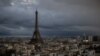This photograph taken on Feb. 23, 2024, shows the Eiffel Tower on a cloudy day in Paris. The monument will reopen to tourists on Feb. 25 after staff ended their strike.