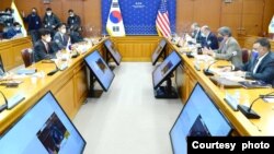 호세 페르난데스 미국 국무부 경제차관과 최종문 한국 외교부 제2차관이 17일 서울 외교부에서 제6차 고위급 경제회의를 공동 주재했다. 사진: 한국 외교부.