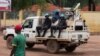 FILE - United Nations peacekeepers ride a pickup truck while on patrol in Bangui, Central African Republic, April 24, 2017. U.N. officials are expressing fears over rising ethnic tensions in the country.