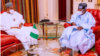 Lokacin da Tinubu ya ziyarci Buhari a fadarsa a Abuja.