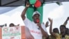 FILE - Burundi's President Pierre Nkurunziza speaks at the start of a campaign for a May 17 referendum on constitutional change. It could enable the president to retain power for another 16 years.