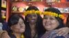 Laxmi Agarwal (center), an icon among acid attack survivors, says they too have a right to hopes and dreams. (A. Pasricha for VOA)