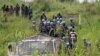 U.N. peacekeepers recover bodies from an area near the site where a U.N. convoy was attacked in Nyiragongo, North Kivu province, Congo, on Feb. 22, 2021. The area is home to a myriad of rebel groups.