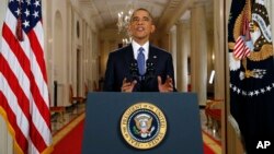 President Barack Obama announces executive actions on immigration during a nationally televised address from the White House in Washington, Thursday, Nov. 20, 2014.