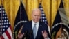 Presiden AS Joe Biden di Gedung Putih, Washington, D.C., 23 Februari 2024. 