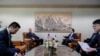 FILE - US Special representative for North Korea Stephen Biegun (2nd L) attends a meeting with South Korea's 'special representative for Korean peninsula peace and security affairs' Lee Do-hoon (2nd R) at the Foreign Ministry in Seoul, Dec. 16, 2019. 
