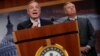 U.S. Senator Richard Durbin (D-IL) and Senator Lindsey Graham (R-SC) speak about proposed legislation to deal with Deferred Action for Childhood Arrivals (DACA) at the U.S. Capitol in Washington, U.S. Sept. 5, 2017. 