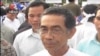 ព្រះអង្គម្ចាស់​ស៊ីសុវត្ថិ​ធម្មិកោ​បទបទ​សម្ភាសន៍​នៅ​កន្លែង​ធ្វើបាតុកម្ម។​