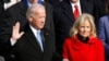 FILE - U.S. Vice President Joe Biden is sworn in as his wife Jill Biden watches during the inauguration of President Barack Obama in Washington, Jan. 20, 2009.