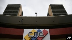 La sede del Consejo Nacional Electoral en Caracas, el 15 de junio de 2020.