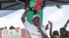 Burundi's President Pierre Nkurunziza speaks during the launching ceremony of the official campaign for a referendum which is set on May 17 on constitutional change that could enable the President to stay in power for another 16 years in Gitega, on May 2, 2018.
