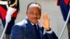 Shugaban Nijer Mahamadou Issoufou a wajen Taro kan Tsaro a Najeriya, a Zauren Elysee a Paris, 17 ga, Mayu 2014.