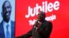 Kenya's President Uhuru Kenyatta delivers his speech during an event unveiling the Jubilee Party's manifesto in Nairobi, Kenya, June 26, 2017. 