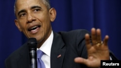 Barack Obama dijo que desde que asumió el cargo ha preservado más de 260 millones de acres de tierras y aguas de dominio público, más que ningún otro Presidente en la historia.