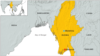 Map of Meikhtila, Burma