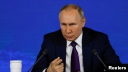 Президент Путін на прес-конференції 23 грудня знову шкодував про «втрату історичних російських земель» і називав Україну «штучним утворенням»