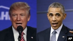 Дональд Трамп і президент Барак Обама